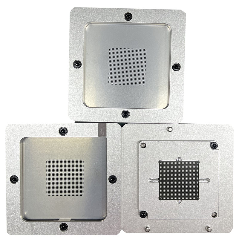 Station De Rework BGA Avec Double Cadre - Template 80x80 Mm - Pour Rebillage De Puces BGA - Kit Soudure Professionnel